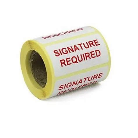 Yellow Paper Self Adhesive Printed Label Packaging Type Roll At Rs