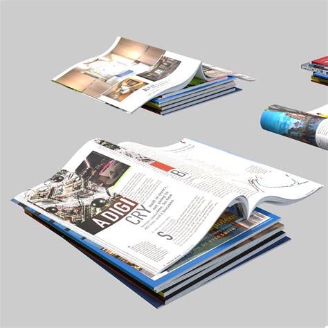 Magazines 3d Model 8 3ds Unknown Fbx Max Obj Free3d