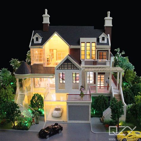 House Interior Architectural Maquette Model Oak Forest Villas Odm