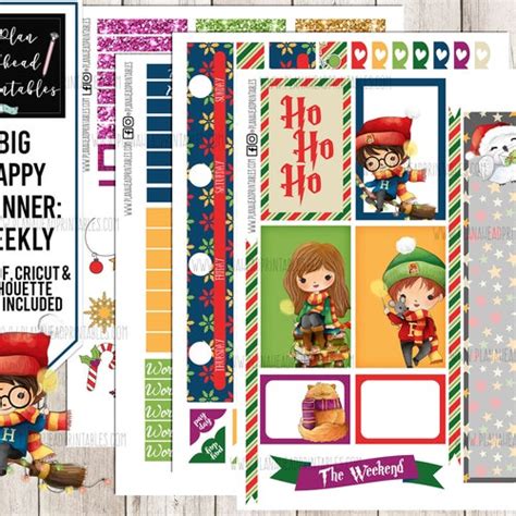 PRINTABLE Big Happy Planner Stickers Kit Floral Planner Etsy