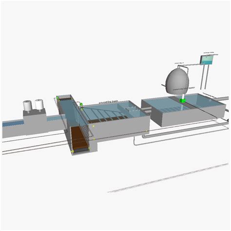 Water Treatment Plant 3d Model Cgtrader