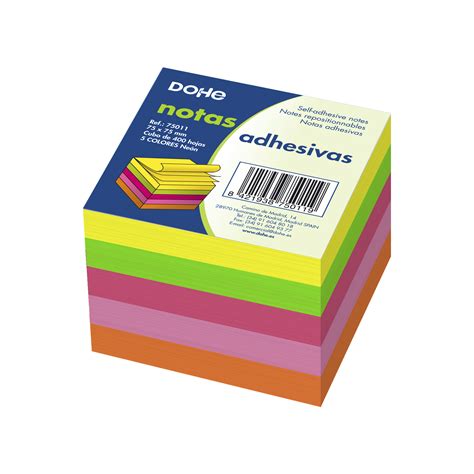 Dohe Cubos De Notas Adhesivas 75 X 75 Mm 400 Hojas Dohe