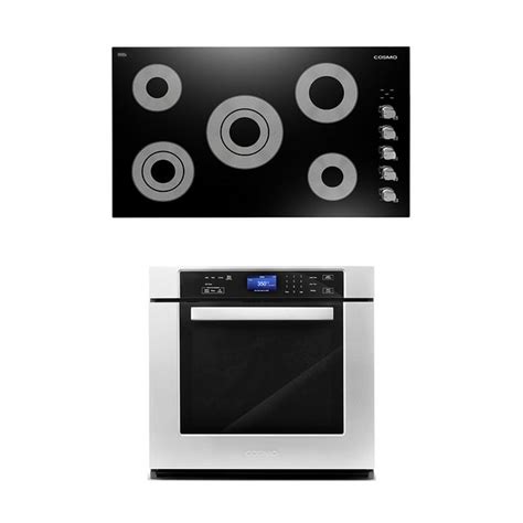 Cosmo 2 Piece Kitchen Appliance Packages with 36" Electric Cooktop & 30 ...