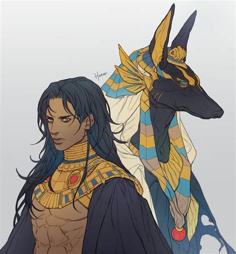 Anubis soul, Hanee Park | Anime egyptian, Egyptian character design ...