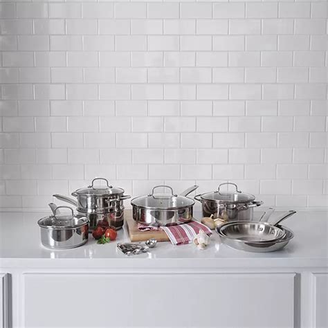 Cooks Stainless Steel 15 Pc Cookware Set Color Stainless Steel Jcpenney