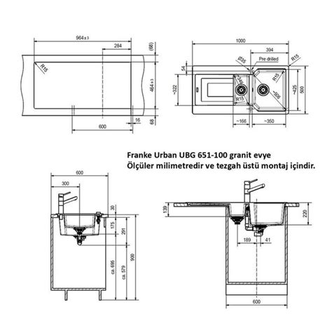 Franke Urban UBG 651 100 Granit Bianco Evye Active Plus Doccia Bianco