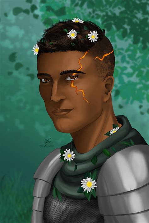 Flowers And Stone Earth Genasi Paladin By Medievalkite On Deviantart