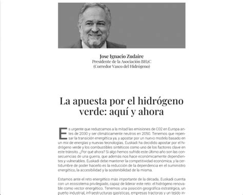 La Apuesta Por El Hidr Geno Verde Aqu Y Ahora Petronor