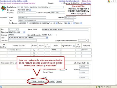 Guia Paso A Paso Para La Emision De Una Factura No Afecta O Exenta My 113850 Hot Sex Picture