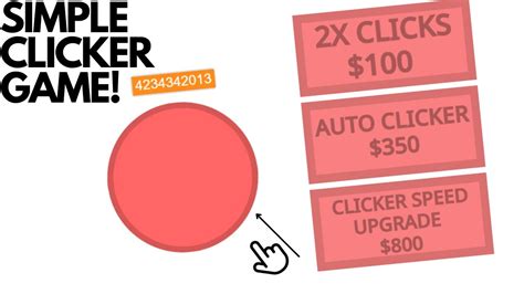 How To Make A Simple Clicker Game In Scratch Youtube