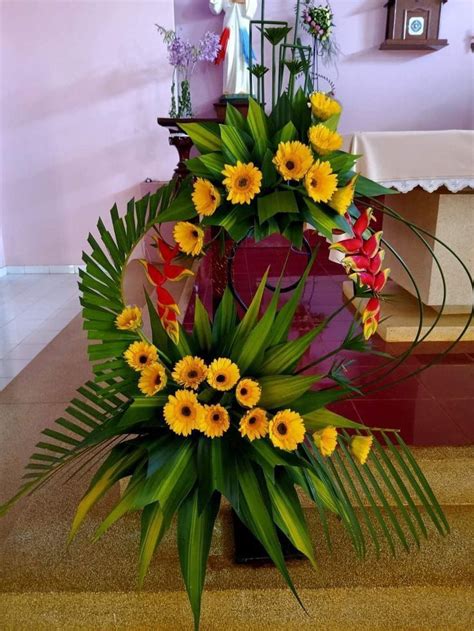 Ikbana Fresh Flower Arrangement Ideas Arranjos De Flores Igreja