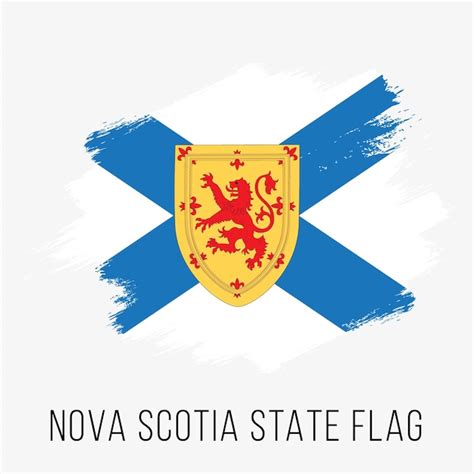 Premium Vector | Canada province nova scotia vector flag design ...