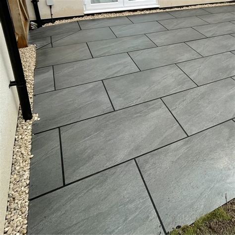 Rodin Anthracite Porcelain Paving Slabs In Out St Class