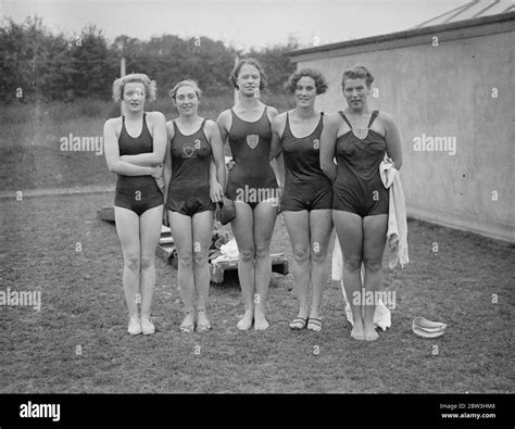 Women Swimmers In Olympic Trials At Uxbridge Olympic Trials Of The Women S 100 Meters Back