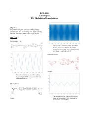 Ece L Lab Project Pdf Ece L Lab Project Fm Modulation