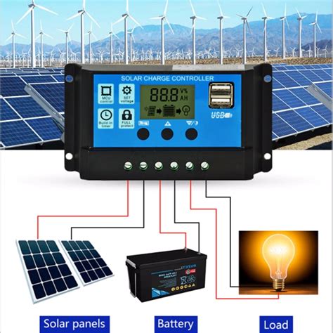 Solar Cell Charger Controller V V A Usb V