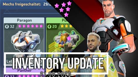 Mech Arena Inventory Update August 2023 YouTube