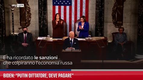 Biden Putin è un dittatore la pagherà Video Sky