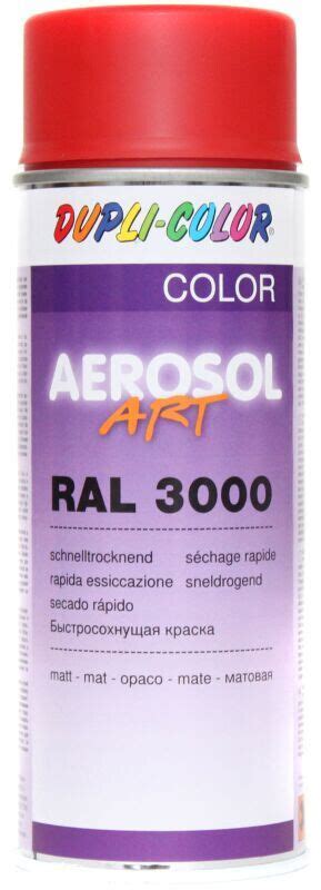 Dupli Color Aerosol Art RAL 3000 Matt 400 Ml Ab 4 49 Preisvergleich