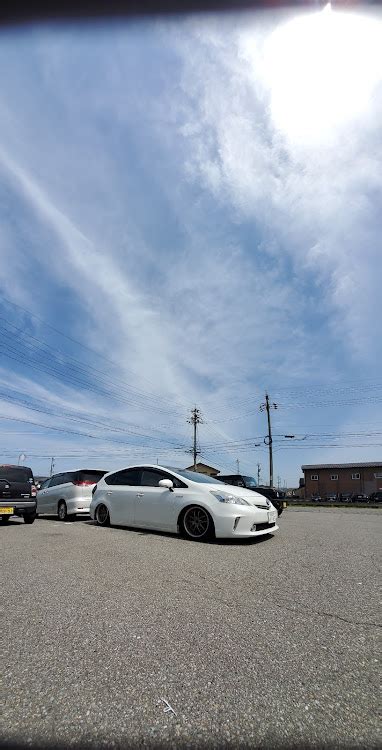 プリウスαの今日のσ´Д`σｱﾙｱﾙｰです♡♡・縦構図選手権・愛車の横顔・勝手に横顔コラボ 厂˙ω˙ 厂うぇーい・毎日が