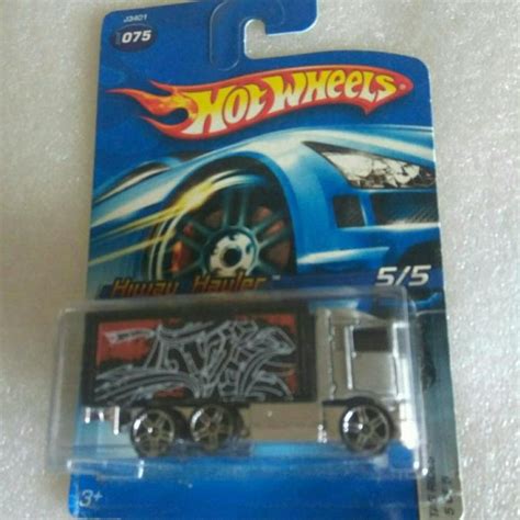 HOT WHEELS 風火輪 HIWAY HAULER 藍卡標籤騎行系列 銀色 蝦皮購物