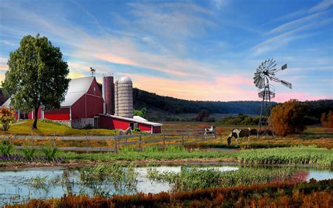 Rural Farm Landscape Wallpapers 4k Hd Rural Farm Landscape