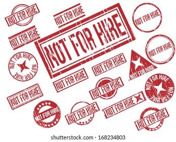 Collection Red Grunge Rubber Stamps Stock Vector Royalty Free