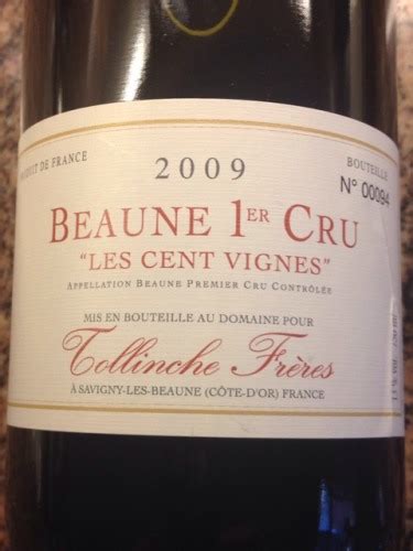 Tollinche Freres Beaune Er Cru Les Cent Vignes Vivino Us