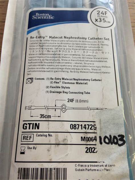 New BOSTON SCIENTIFIC 410103 Re Entry Malecot Nephrostomy Catheter Set