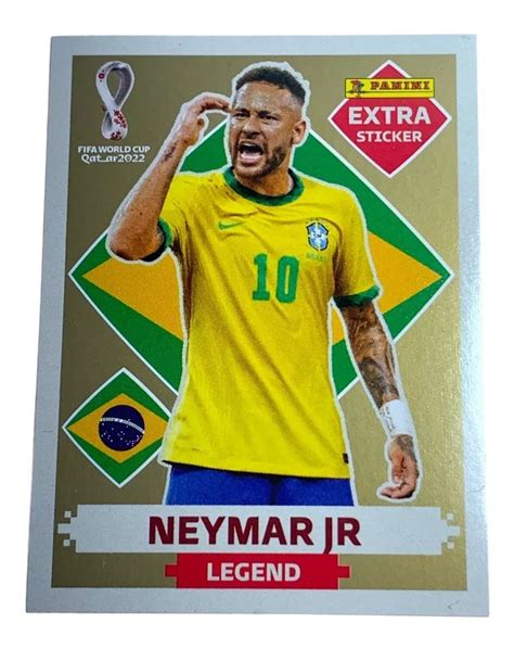 Figurinha Legend Neymar Jr Ouro Gold Copa Do Mundo 2022 Mebuscar Brasil