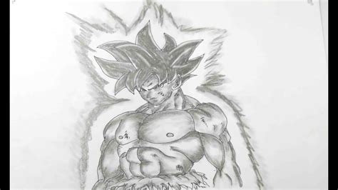 Draw Goku Mastered Ultra Instinct By Pencil Step By Step By Learn Sketch Youtube