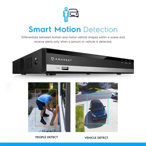 Amcrest Mp Ultrahd Channel Dvr Security Camera System Recorder Mp