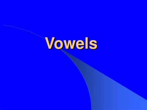 Ppt Vowels Powerpoint Presentation Free Download Id 3735790