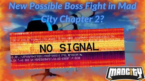 New Possible Boss Fight In Mad City Chapter 2 Mad City Roblox