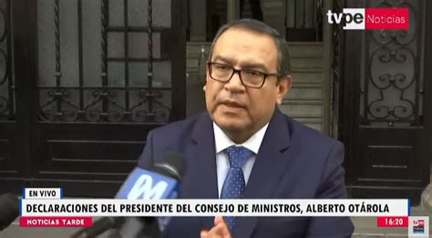 TVPerú Noticias on Twitter Premier Alberto Otárola Sabemos que en