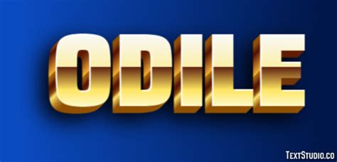 odile text effect  logo design