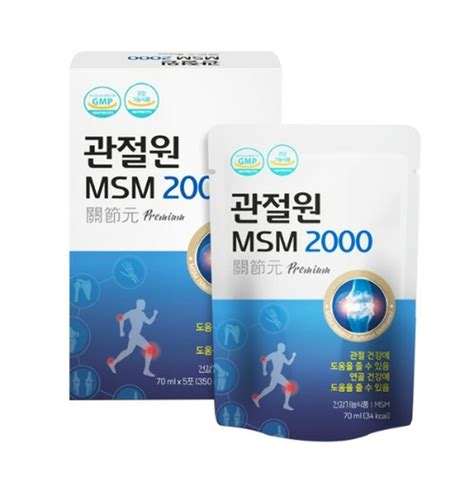 관절 연골 건강 마시는 관절원 Msm 2000 30포 관절 무릎 영양제 엠에스엠 티몬