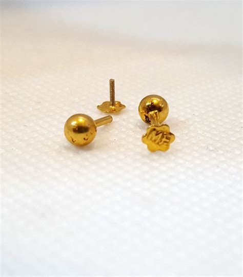 Goli Gold Tops And Nosepins Tp0056 Pure Gold Jeweller