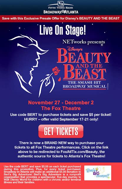 Save on tickets to Disney's Beauty & the Beast with Bert's Big Adventure | The Bluebird Patch