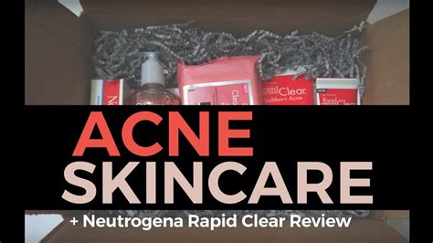 Acne Skincare Tips Neutrogena Rapid Clear Stubborn Acne Review Youtube