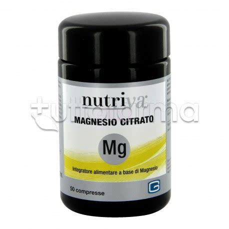 Nutriva Magnesio Citrato Integratore Alimentare Di Magnesio 50 Cpr