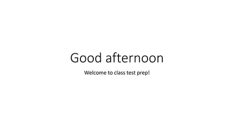 SOLUTION: Class test 3 prep 1 - Studypool