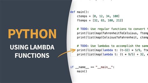 Python Tutorial Understanding Lambda Functions