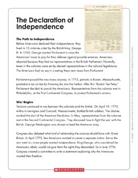 Declaration Of Independence Text Printable Version