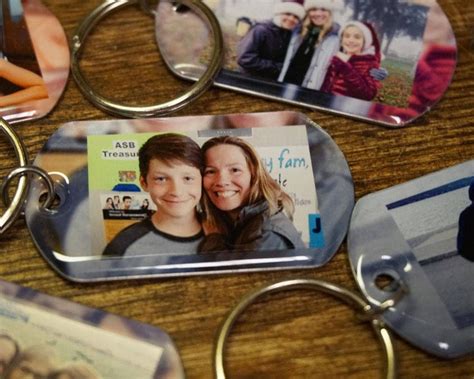 2 Photo Keychains Picture Key Chain Custom Photo Keychain | Etsy