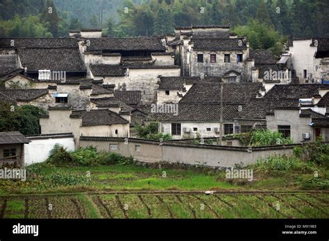 Traditional Chinese Village And Unesco World Heritage Xidi In Anhui