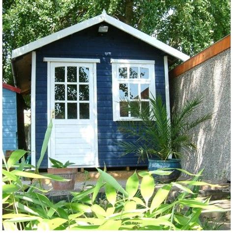 Shed And Fence Dark Blue Painted Garden Sheds Blue Shed Small Balcony