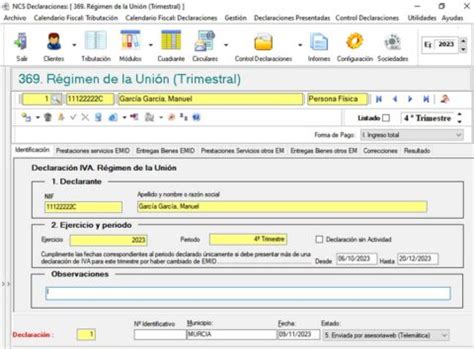 Sabías que NCS Fiscal confecciona el Modelo 369 una Declaración