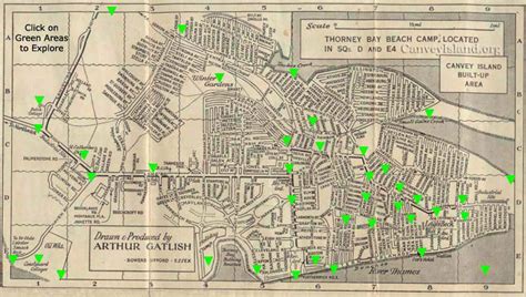 Street Map Of Canvey Island Essex