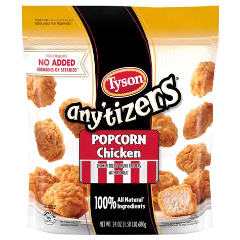 Tyson Any Tizers Chicken Bites Boneless Crispy Main